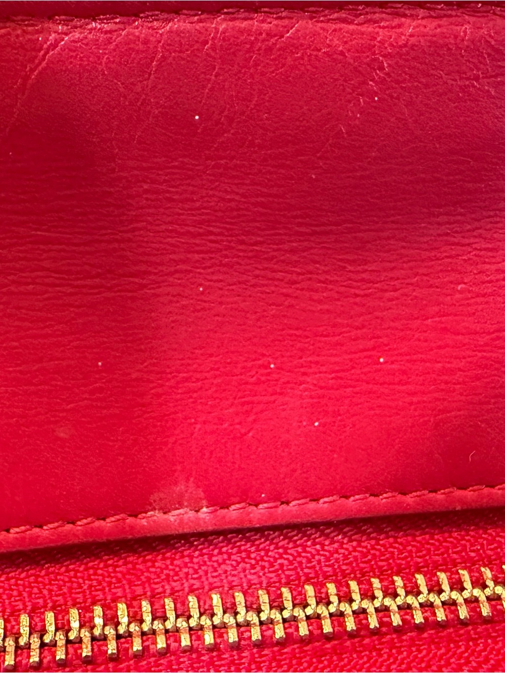 Coach Blake Red Pebbled Leather Satchel with Gold-Tone Hardware - Picture 8 of 10